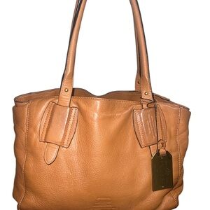 Ralph Lauren MCMLX VII Tan Leather Shoulder Bag